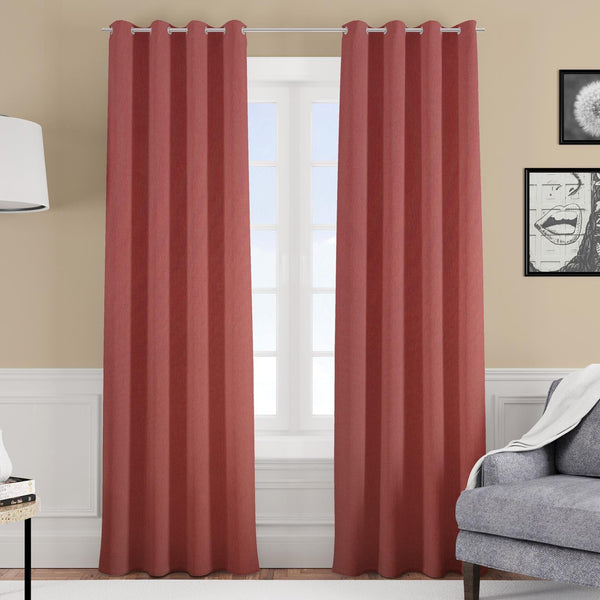 Nadi Burnt Orange Made To Measure Curtains -  - Ideal Textiles