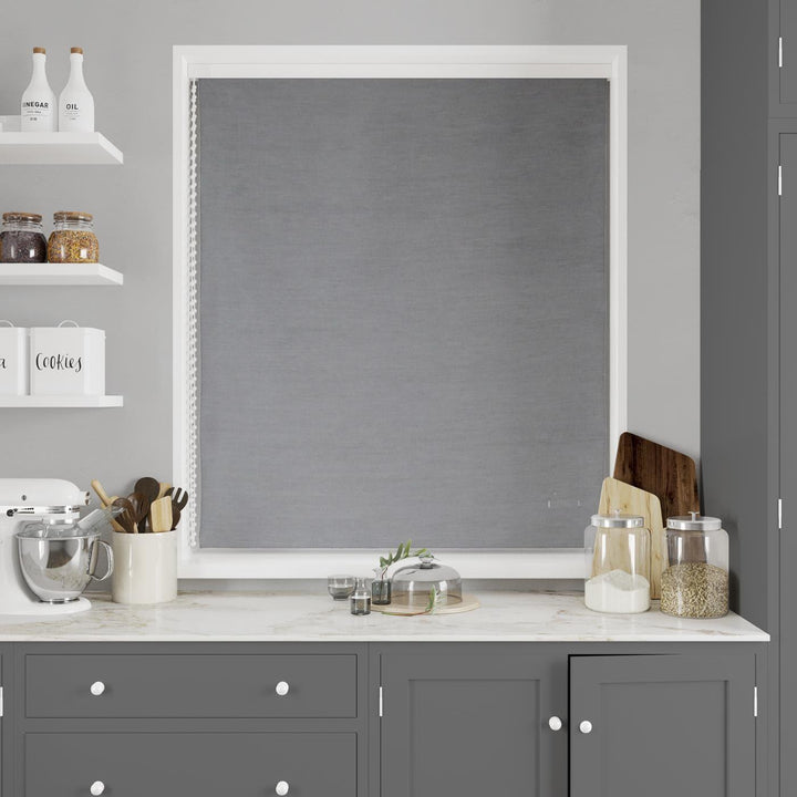 Scarba Dove Grey Made to Measure Roman Blind -  - Ideal Textiles