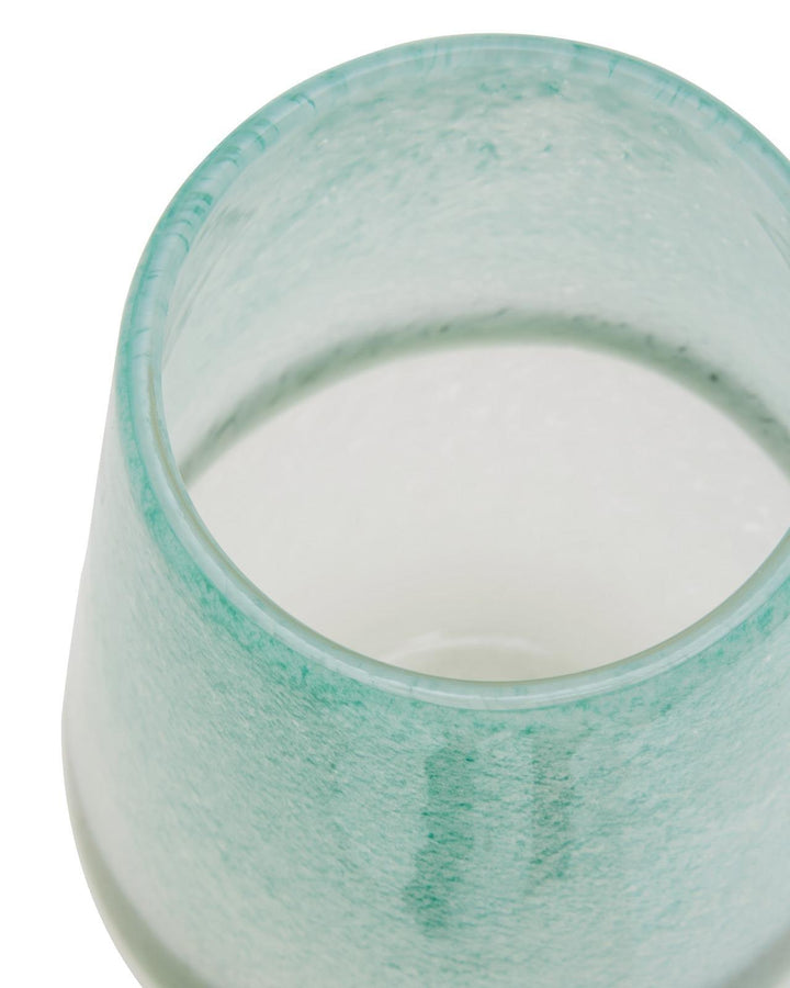 Lucia Turquoise Ombre Glass Vase - Ideal