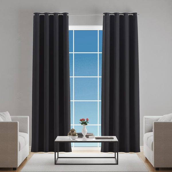 Lucida Black Made To Measure Curtains -  - Ideal Textiles