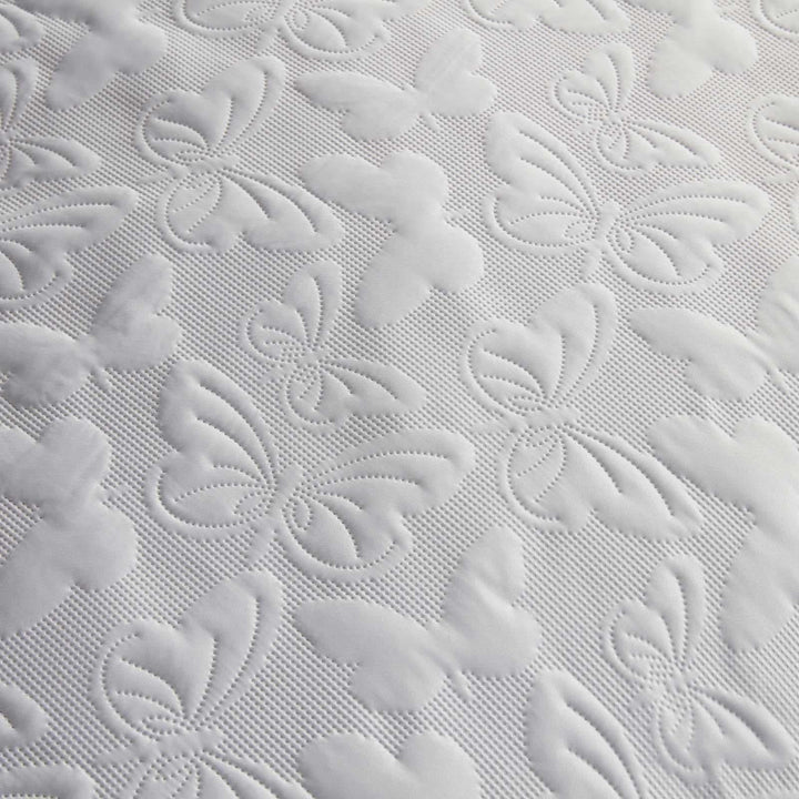 Butterfly Garden Microfibre White Duvet Cover Set - Ideal