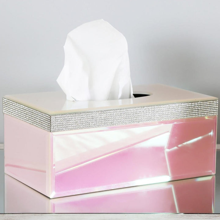 Ariana Pink Lustre Tissue Box Cover - Ideal