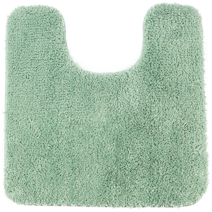 Luxury Microfibre Non-Slip Pedestal Mat Fern Green -  - Ideal Textiles