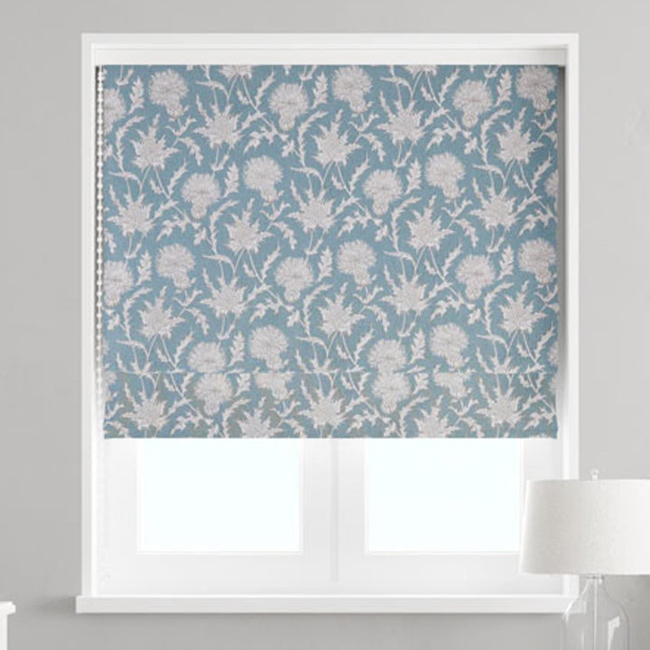 Carlina Teal Made To Measure Roman Blind -  - Ideal Textiles