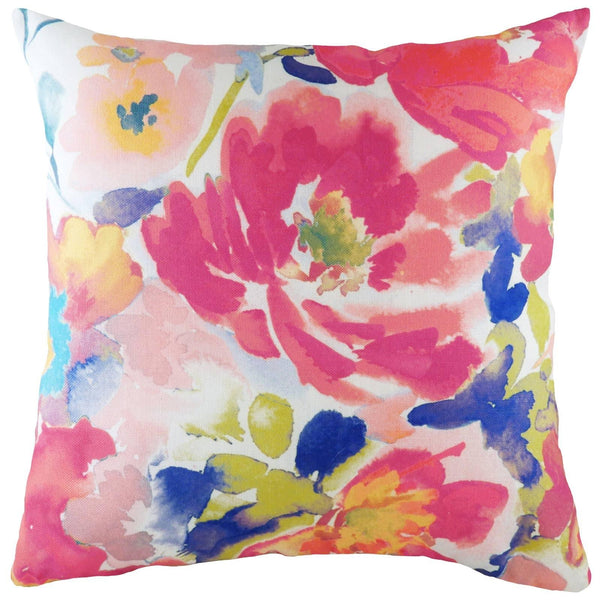 Aquarelle Floral Abstract Multicolour Cushion Covers 17'' x 17'' -  - Ideal Textiles