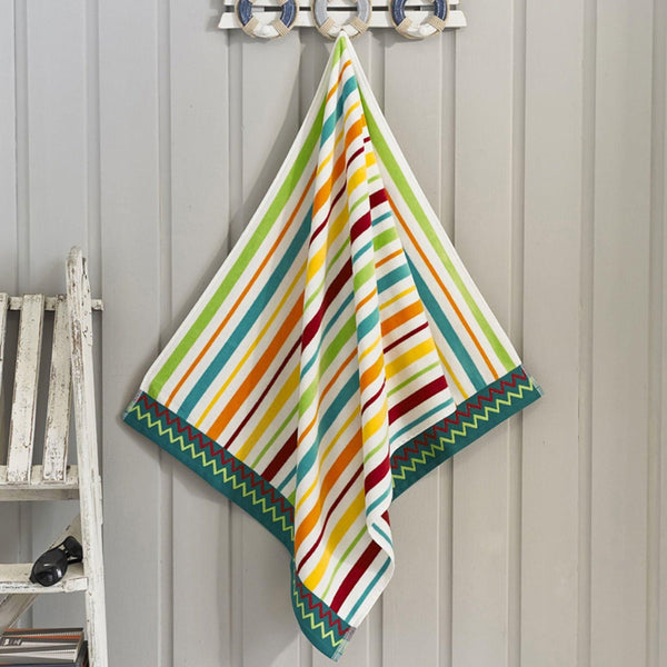 Florida Stripe Egyptian Cotton Bright Beach Towel -  - Ideal Textiles