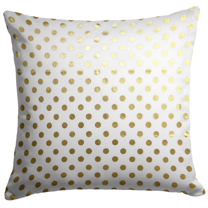 Zoey Metallic Gold Cushion Covers 17" x 17" -  - Ideal Textiles