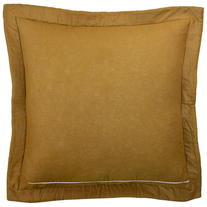Palmeria Embroidered Velvet Gold Cushion Covers 24'' x 24'' -  - Ideal Textiles