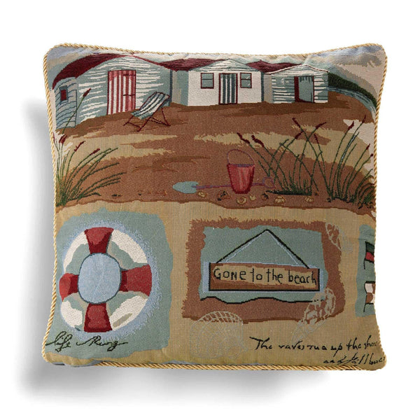 Gone to the Beach Tapestry Cushion Cover 18" x 18" -  - Ideal Textiles