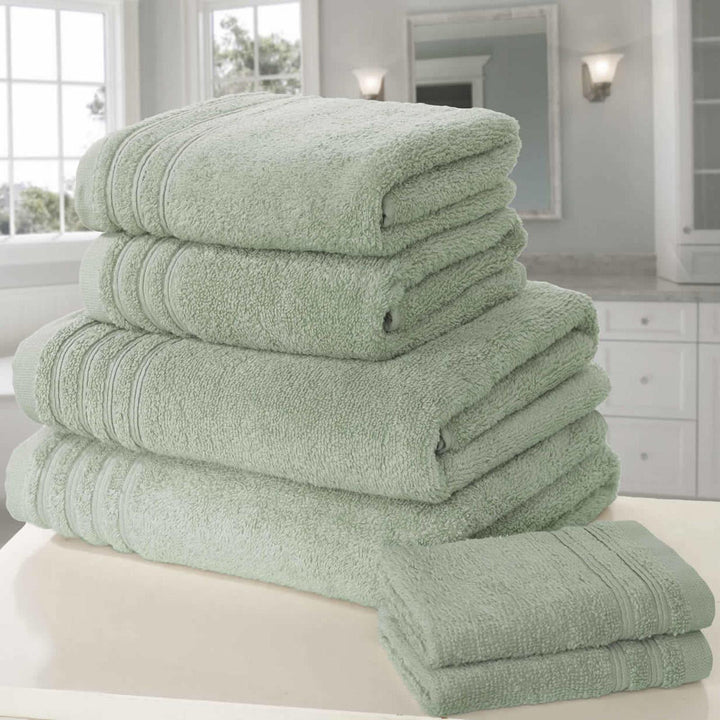 So Soft Sea Green 6 Piece Towel Bale Set -  - Ideal Textiles