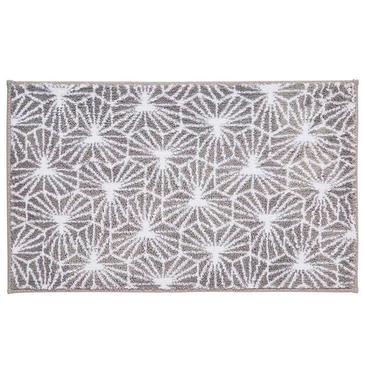 Madrid Geometric Non-Slip Bath Mat Grey -  - Ideal Textiles