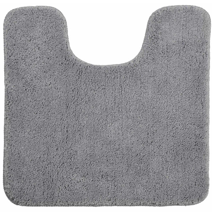 Luxury Microfibre Non-Slip Pedestal Mat Dove Grey -  - Ideal Textiles