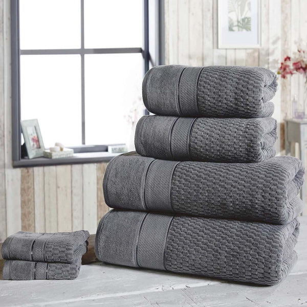 Royal Velvet Grey 6 Piece Towel Bale Set -  - Ideal Textiles