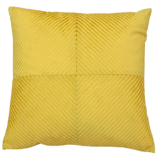 Infinity Geometric Ribbed Honey Filled Cushions 22'' x 22'' - Polyester Pad - Ideal Textiles