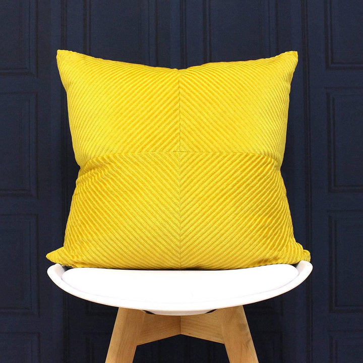 Infinity Geometric Ribbed Honey Cushion Covers 22'' x 22'' -  - Ideal Textiles