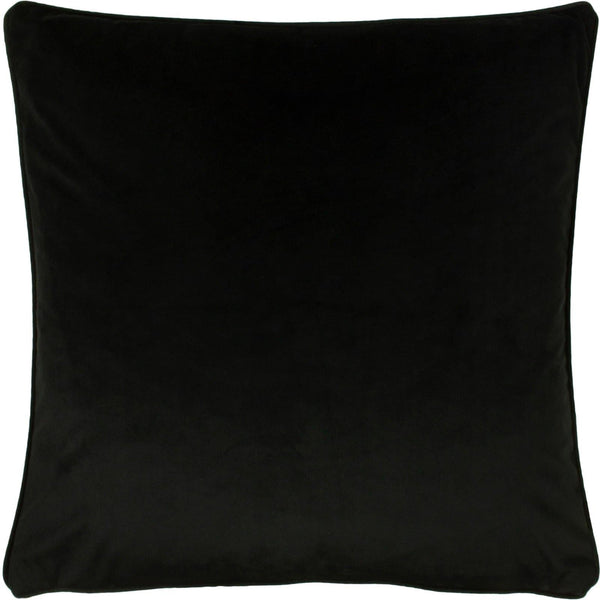 Opulence Soft Velvet Piped Jet Filled Cushions 22'' x 22'' - Polyester Pad - Ideal Textiles