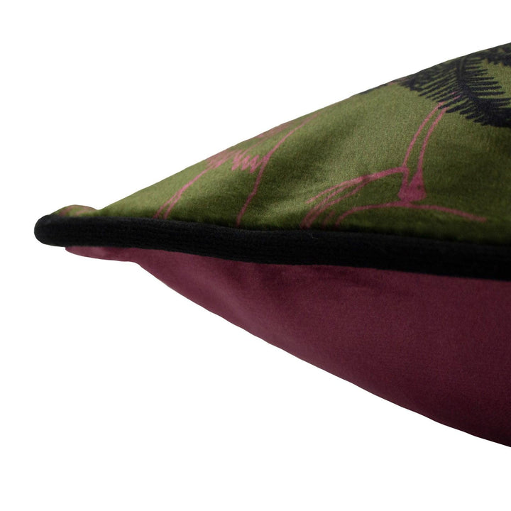 Tropica Cheetah Tropical Velvet Khaki Cushion Covers 18'' x 18'' -  - Ideal Textiles