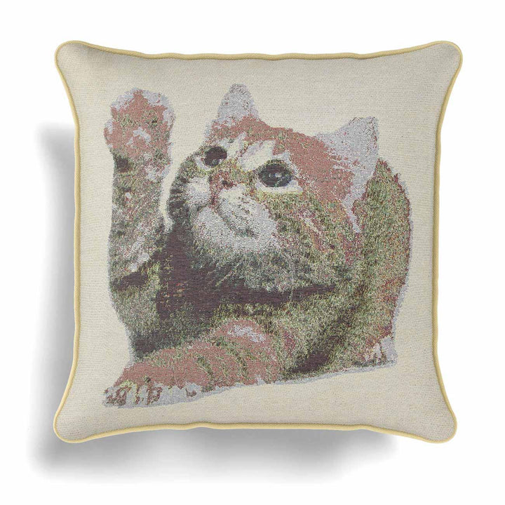 Kitten Woven Tapestry Cushion Cover 18" x 18" -  - Ideal Textiles