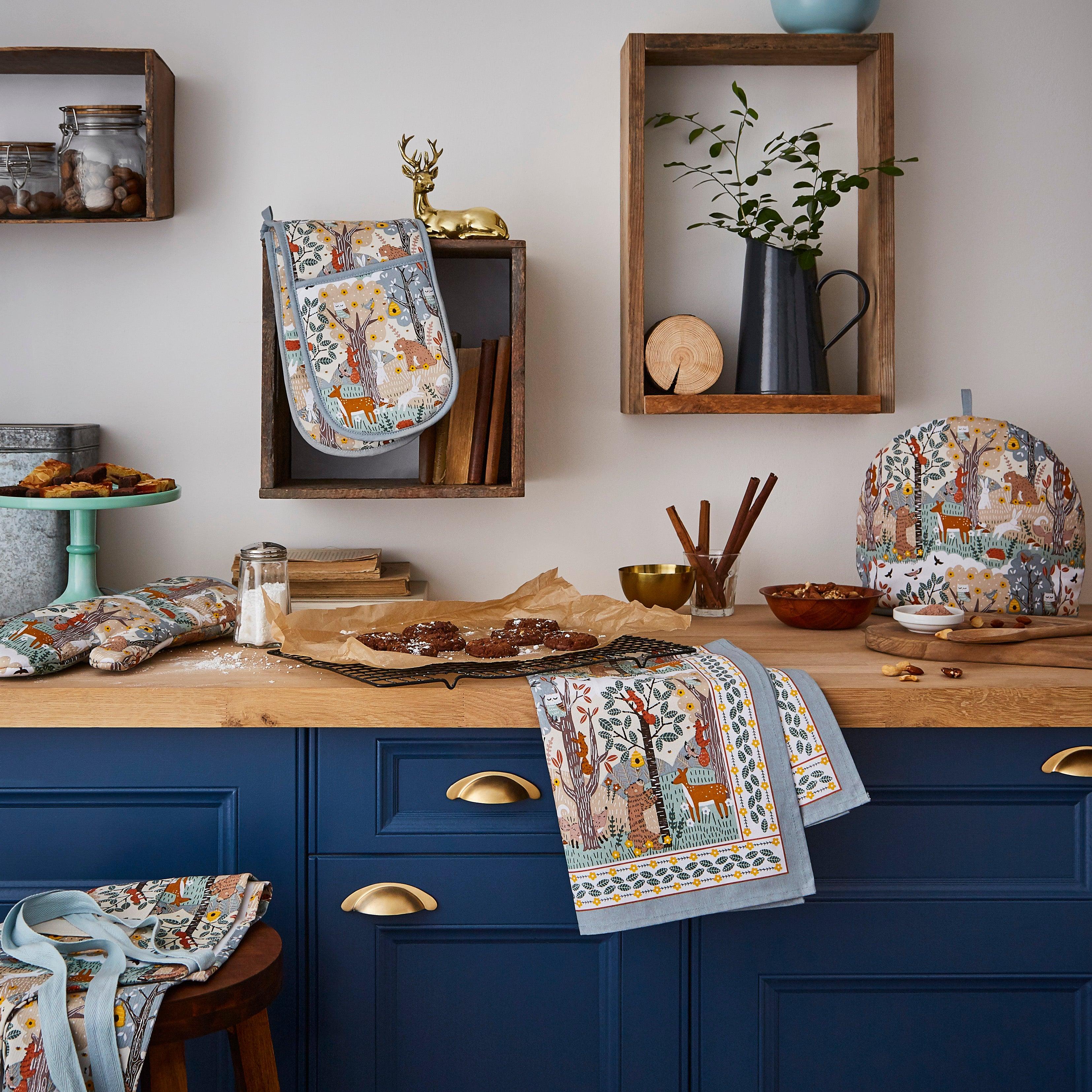 Ulster Weavers Wildwood Animal Print Cotton Tea Towels and Oven