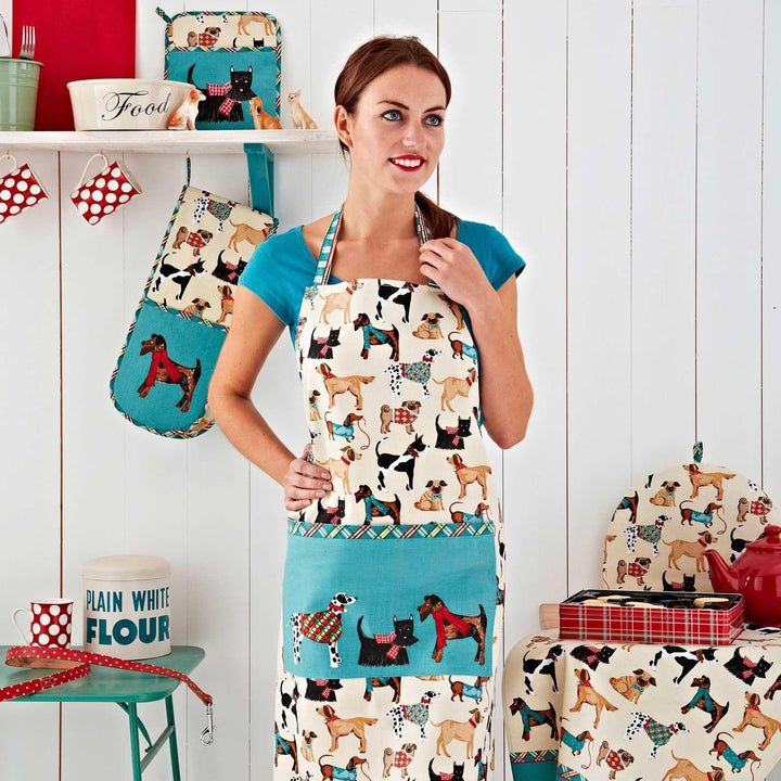 Hound Dog Luxury Cotton Kitchen Apron -  - Ideal Textiles