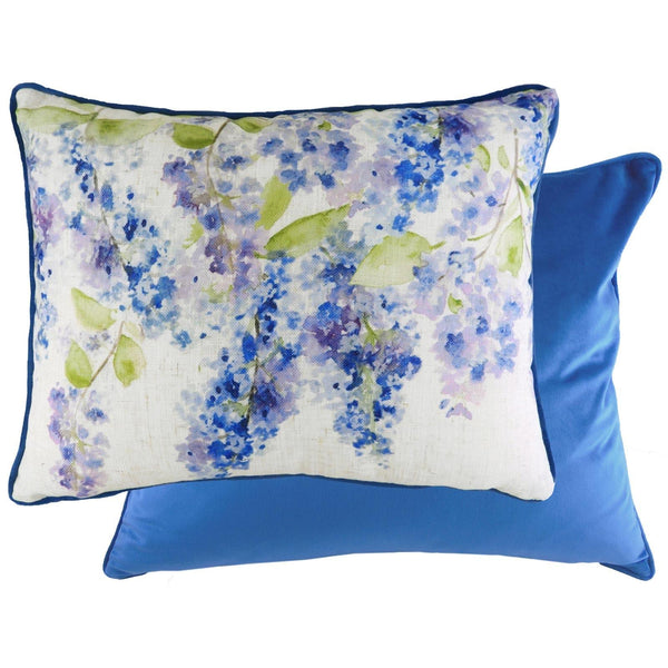 Blossoms Floral Lilac Tree Azure Filled Cushions 33cm x 43cm - Polyester Pad - Ideal Textiles
