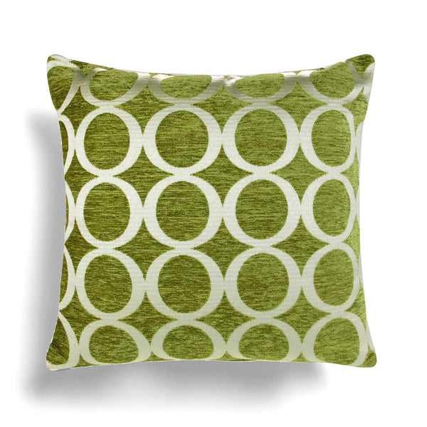 Oh! Chenille Lime Cushion Cover 22" x 22" -  - Ideal Textiles