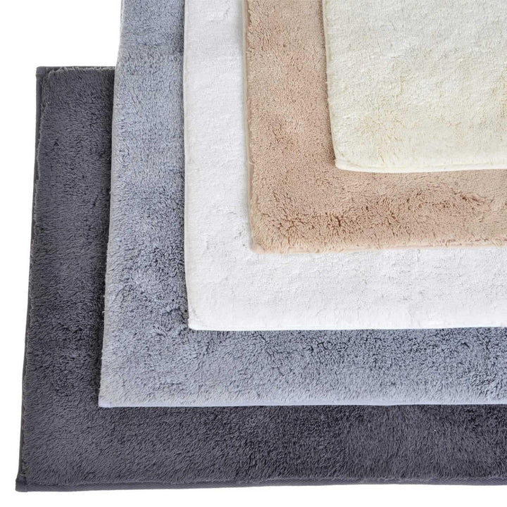 Hotel Luxury Deep Pile Cotton Bath Mat Charcoal -  - Ideal Textiles
