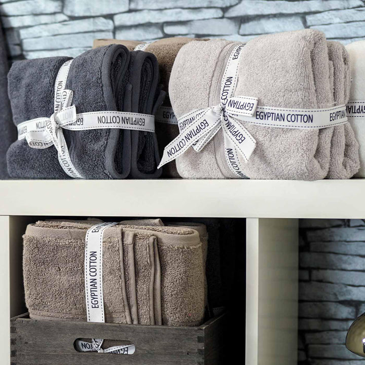 Spa Charcoal 100% Egyptian Cotton 2 Piece Towel Sets -  - Ideal Textiles