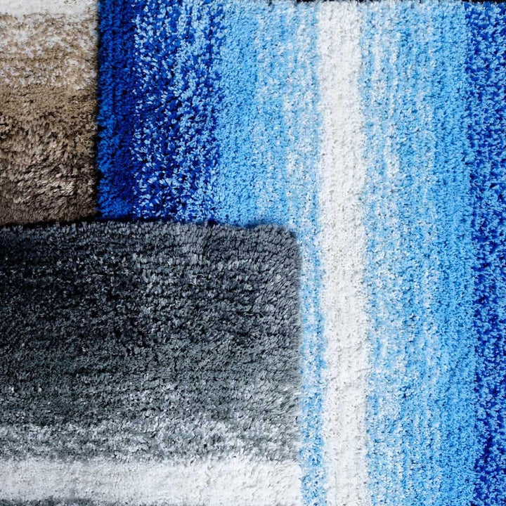 Kempton Ombre Non-Slip Bath Mat Blue -  - Ideal Textiles