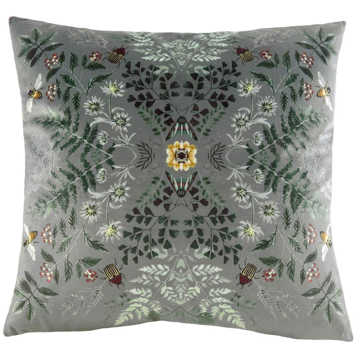 Eden Mirror Abstract Velvet Multicolour Cushion Covers 17'' x 17'' -  - Ideal Textiles