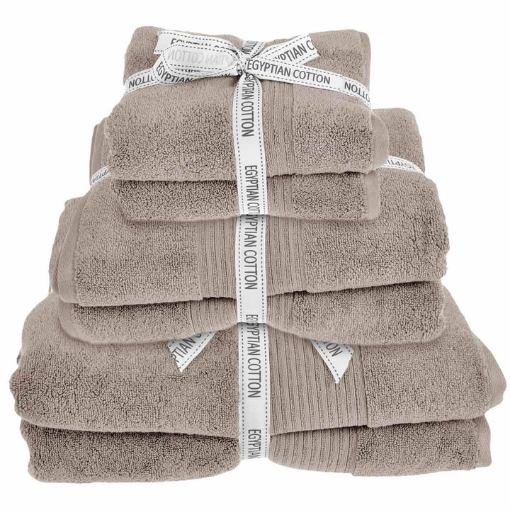 Spa Mocha 100% Egyptian Cotton 6 Piece Towel Bale Set -  - Ideal Textiles