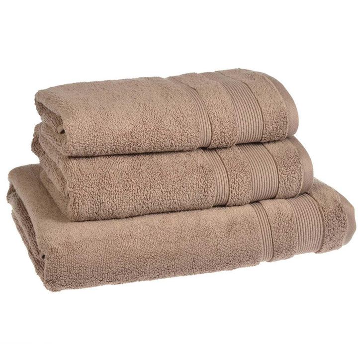Super Soft Zero Twist Mocha 100% Egyptian Cotton Towels -  - Ideal Textiles