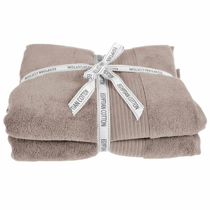 Spa Mocha 100% Egyptian Cotton 2 Piece Towel Sets - Bath Sheets - Ideal Textiles