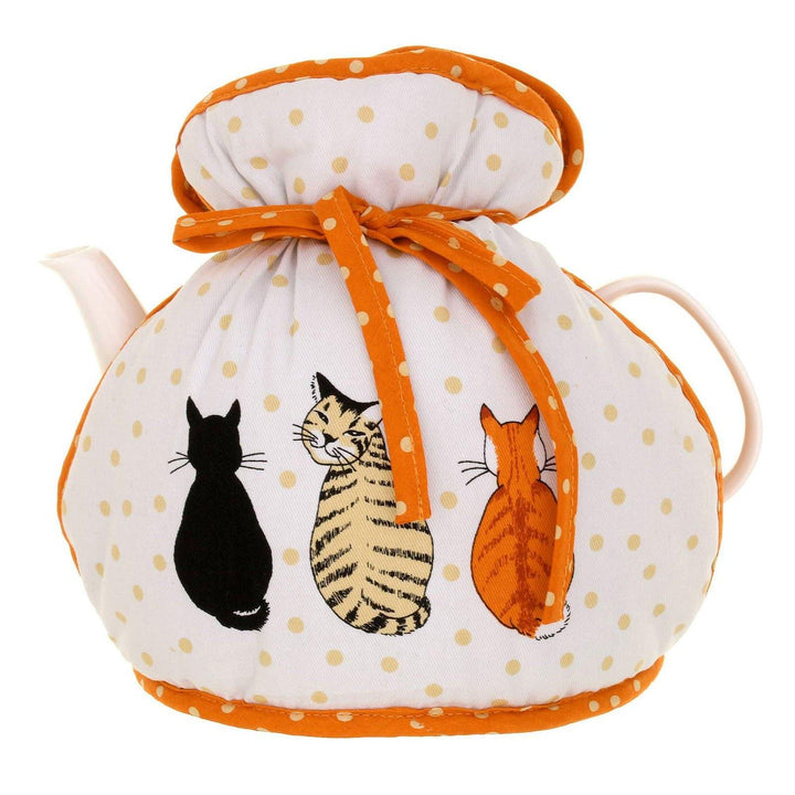 Cats in Waiting Luxury Cotton Muff Tea Cosy -  - Ideal Textiles