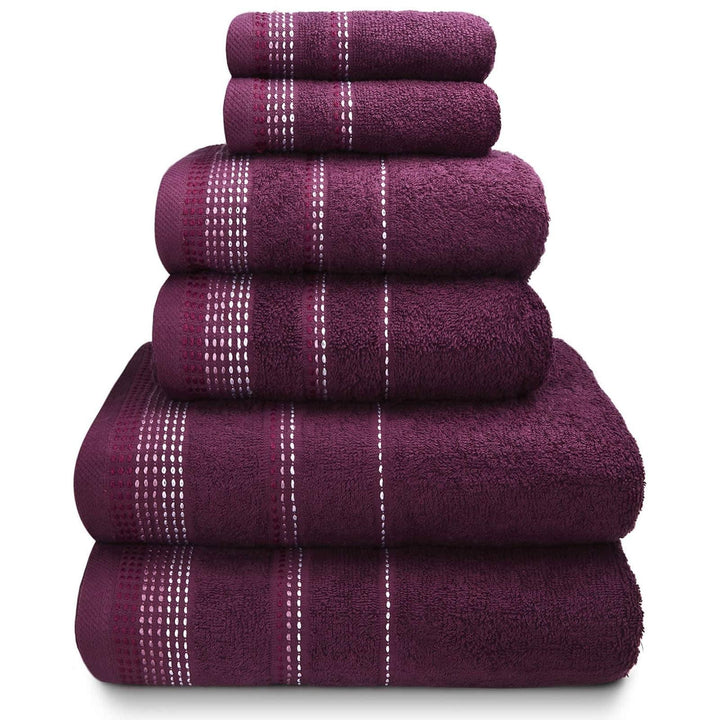 Berkley Mulberry 6 Piece Towel Bale Set -  - Ideal Textiles