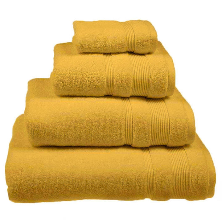 Super Soft Zero Twist Mustard 100% Egyptian Cotton Towels - Hand Towel - Ideal Textiles