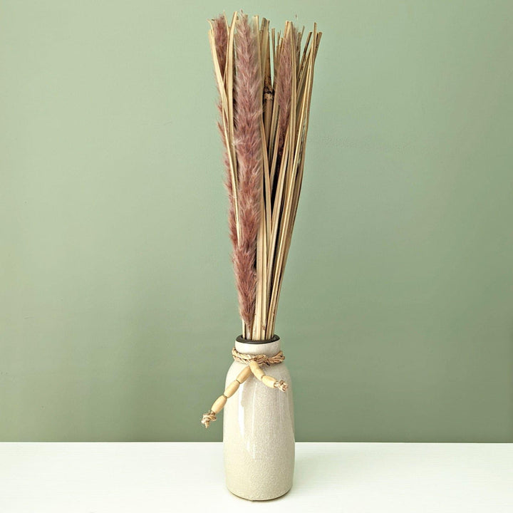 Natural Dried Arrangement in Cream Vase - Ideal
