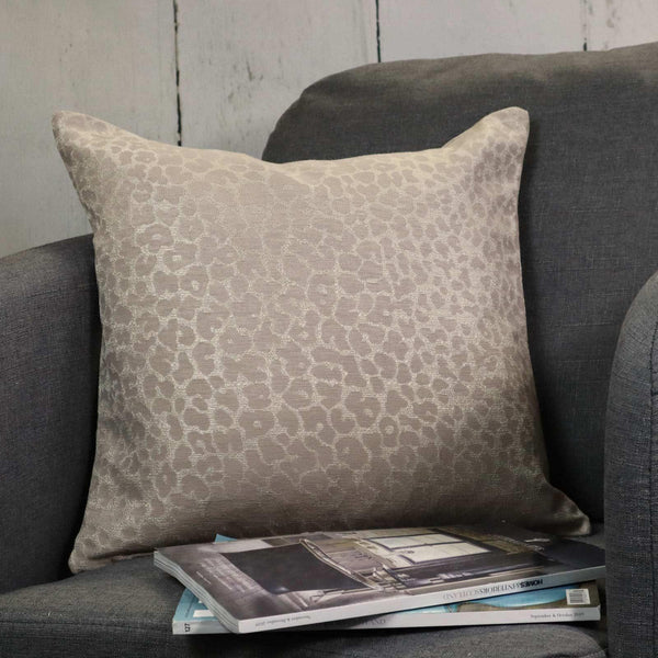 Sahara Leopard Print Natural Cushion Covers 18'' x 18'' -  - Ideal Textiles