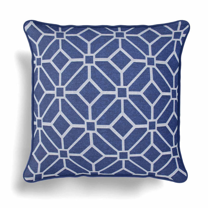 Kelso Geometric Navy Cushion Covers 18" x 18" -  - Ideal Textiles