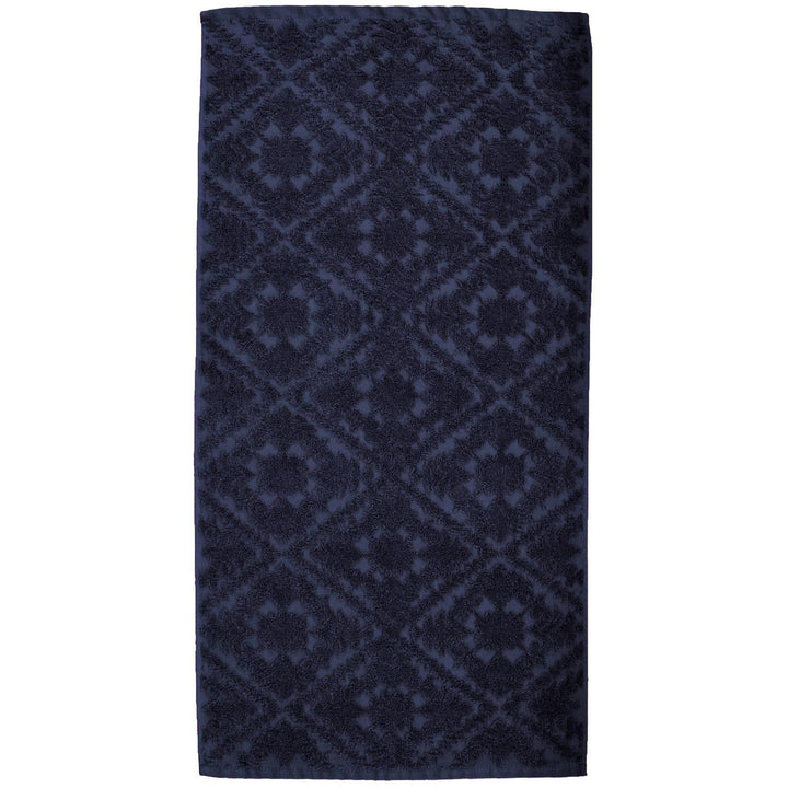 Country House Jacquard Cotton Towel Navy -  - Ideal Textiles