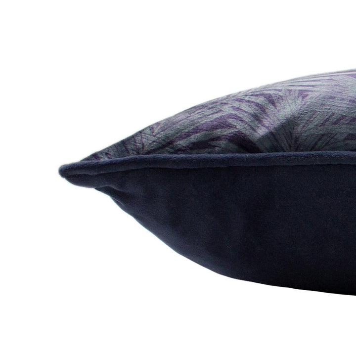 Cheetah Forest Tropical Velvet Navy Cushion Covers 12'' x 20'' -  - Ideal Textiles