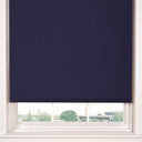 Plain Thermal Blackout Roller Blind Navy Roller Blind Alan Symonds 60cm width x 165cm drop  