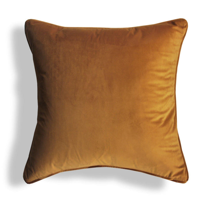 Recco Retro Woven Cushions Ochre 22'' x 22'' -  - Ideal Textiles