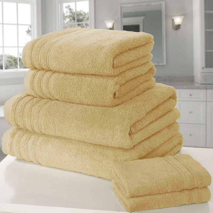 So Soft Ochre 6 Piece Towel Bale Set -  - Ideal Textiles