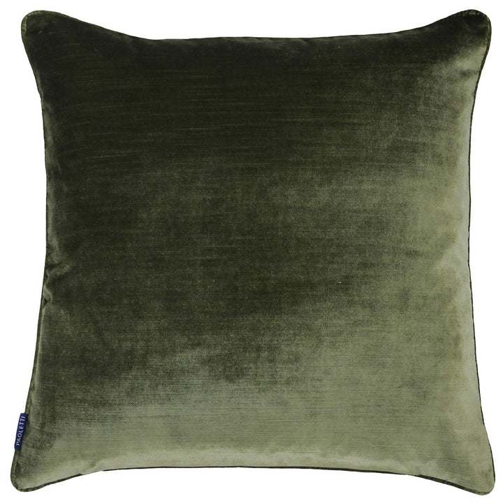 Luxe Velvet Plush Olive Cushion Covers 22'' x 22'' -  - Ideal Textiles