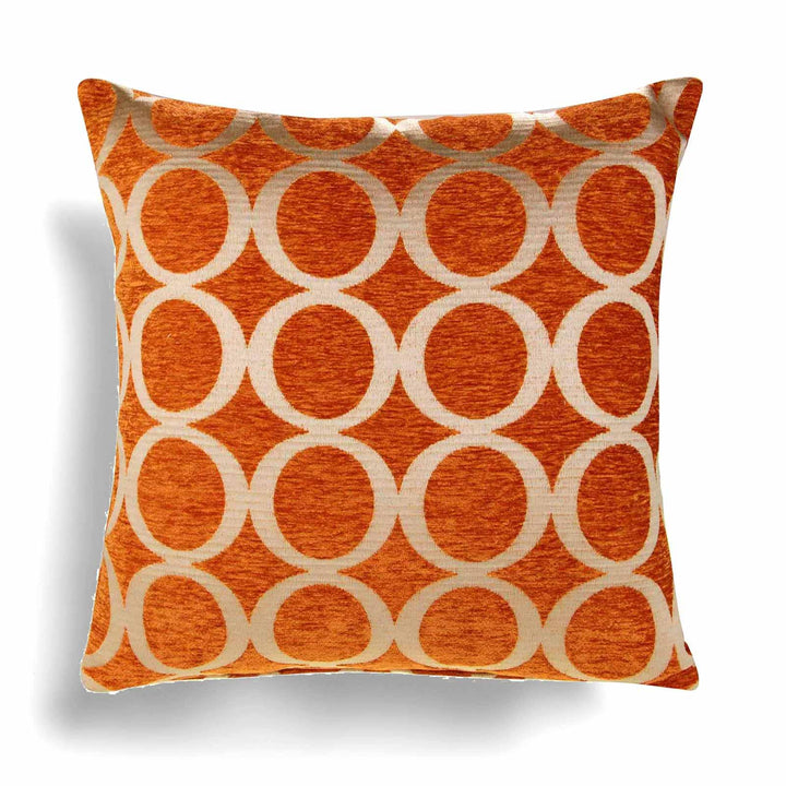Oh! Chenille Orange Cushion Cover 22" x 22" -  - Ideal Textiles