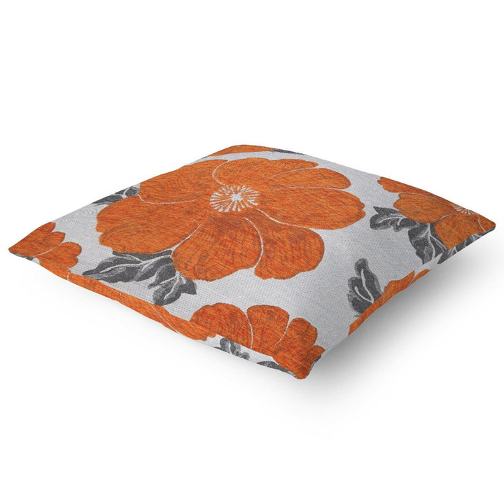 Kira Poppy Orange Cushion Covers 18" x 18" -  - Ideal Textiles