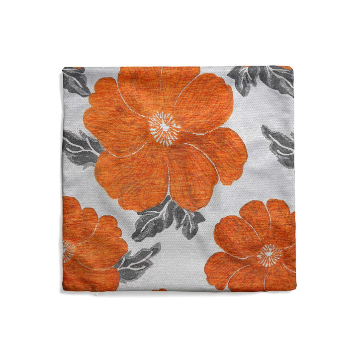 Kira Poppy Orange Cushion Covers 22" x 22" -  - Ideal Textiles