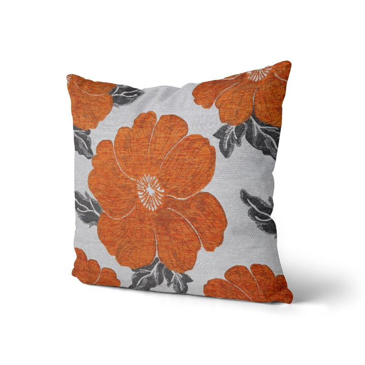 Kira Poppy Orange Cushion Covers 22" x 22" -  - Ideal Textiles