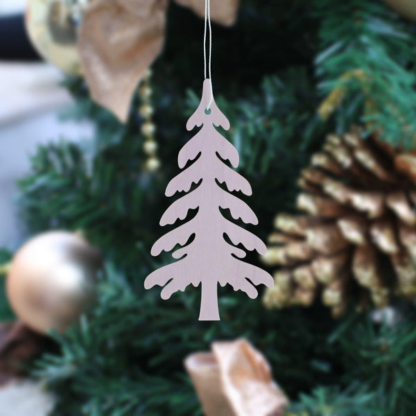 Pink Laser Cut Tree Hanging Decoration - Ideal